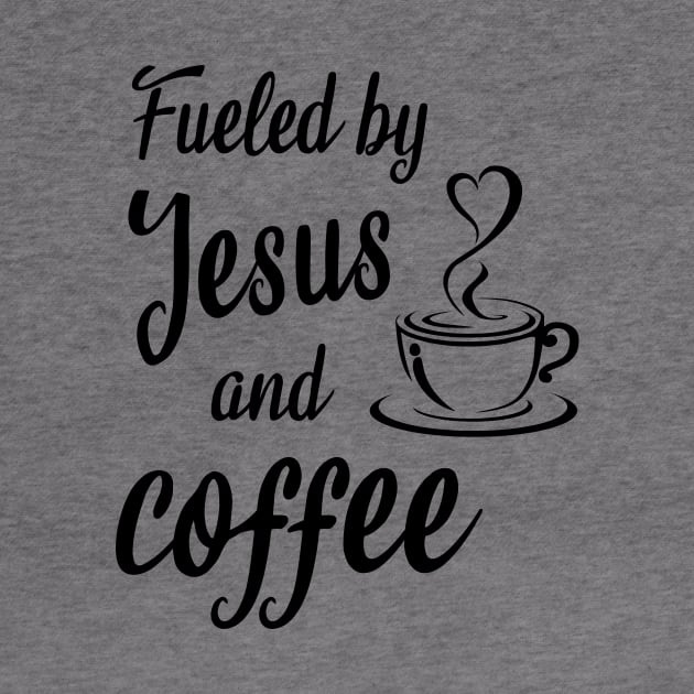 Fueled by jesus and coffee by cypryanus